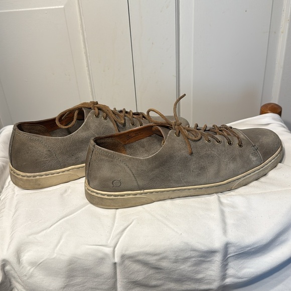 Born Men's Leather Casual Shoes - size 12 M Green/Grey - Picture 3 of 7